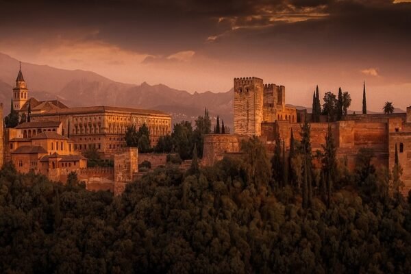 La Alhambra, el Generalife y el Albayzín en Granada,